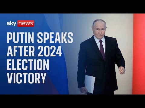 Watch live: Vladimir Putin delivers speech after victory in Russian election