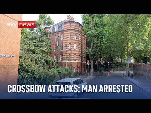 Man arrested over crossbow attacks in London