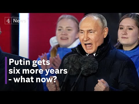 Vladimir Putin celebrates landslide victory – what happens next?