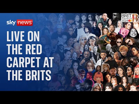 Watch Brits red carpet live: Stars arrive at the O2 Arena in London