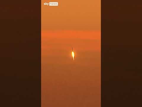 News chopper catches SpaceX launch