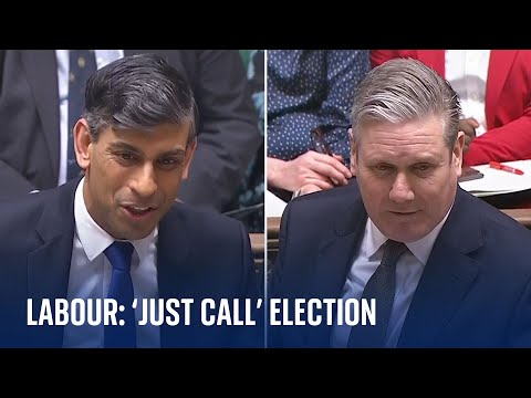 ‘We’re ready – just call it’: Starmer throws down election challenge in PMQs