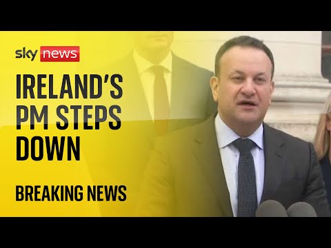 Ireland’s Prime Minister Leo Varadkar steps down