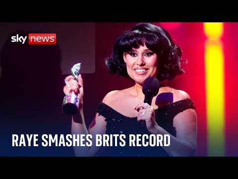 Brits 2024: Raye breaks record for most Brit Awards