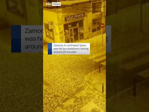 ‘Golf-ball sized’ hailstones in Spain