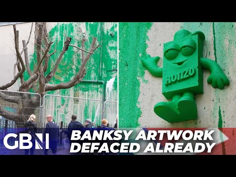 Banksy DEFACED by vandals ALREADY | Labour council installs CCTV and patrol officers for the piece