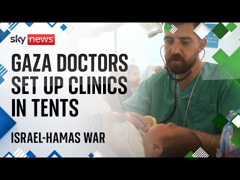 Doctors set up tents on Gaza refugee camp streets amid ‘catastrophic’ situation | Israel-Hamas war