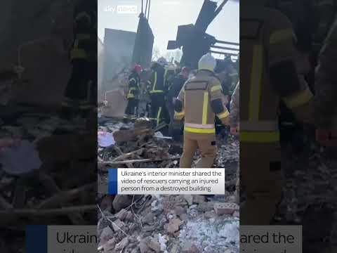Woman rescued from Ukraine bomb blast