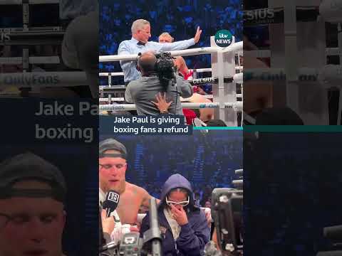Fans aren’t happy after Jake Paul knocked out his opponent in one round  #itvnews #boxing