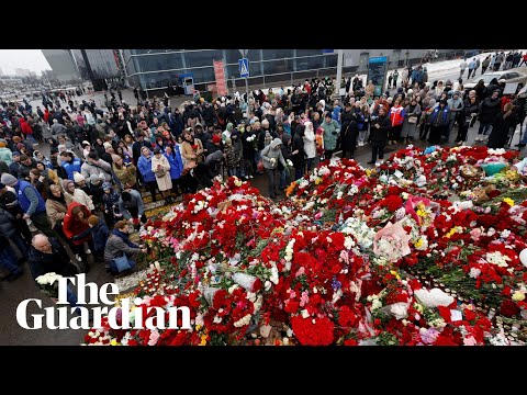 Mourners pay tribute to Moscow attack victims outside Crocus concert hall