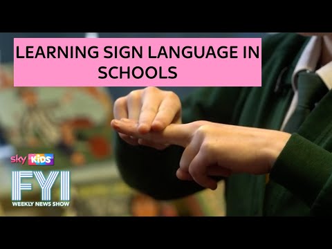 FYI: Weekly News Show: Friday 22nd  March – Learning sign language in schools