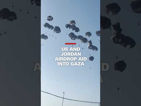 US and Jordan airdrop aid into Gaza
