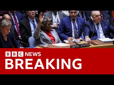 UN Security Council calls for ‘immediate ceasefire’ in Gaza after US abstains from vote | BBC News