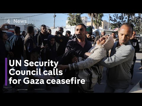 UN Security Council passes Gaza ceasefire resolution – as US abstains