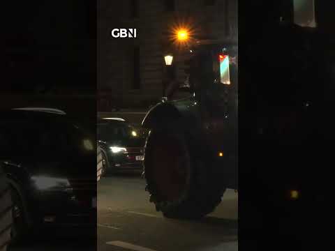 More than 100 tractors assembled in Westminster to protest over trade deals #gbnews