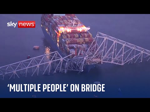 Baltimore Bridge collapse: ‘Multiple people’ on bridge at time of collapse