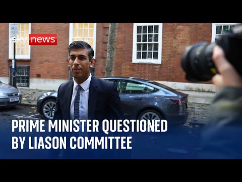 Watch live: Rishi Sunak questioned by Liaison Committee on global issues, economy & public services