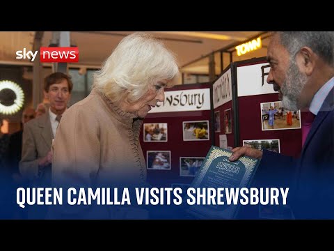 Watch live: Queen Camilla visits Shrewsbury Flaxmill Maltings and meets with local volunteers