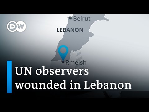 Three United Nations observers and a translator injured by shelling in Lebanon | DW News