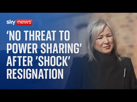 ‘No threat to power sharing’ after ‘shock’ resignation – Michelle O’Neill