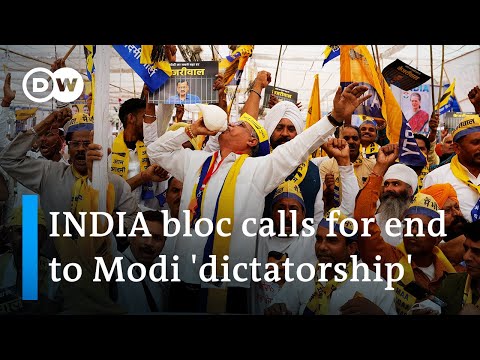 INDIA anti-Modi opposition alliance holds mega rally in Delhi | DW News