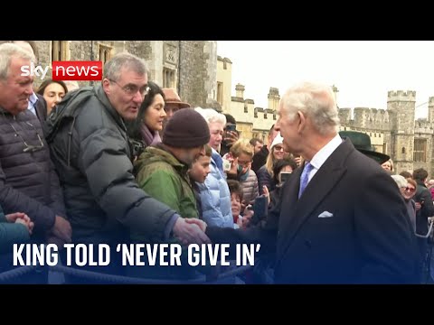 Easter Sunday: Royal fan tells King ‘never give in’