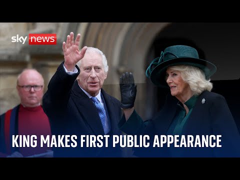King makes first public appearance since cancer diagnosis
