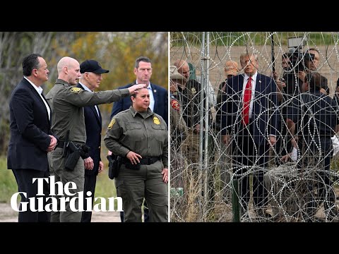 Biden and Trump trade blame over immigration at dual US-Mexico border visits