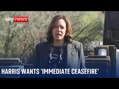 US vice president Kamala Harris demands ‘immediate ceasefire’ in Gaza | Israel – Hamas war