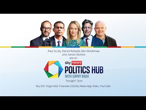 Watch Politics Hub with Sophy Ridge: Chancellor signals he’s prioritising tax cuts in the Budget