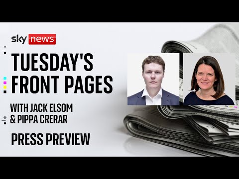 A first look at Tuesday’s front pages in the Press Preview