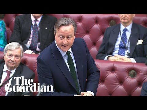 UK foreign secretary David Cameron takes questions in House of Lords – watch live