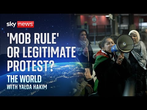 ‘Mob rule’ or legitimate protest? Activists demand ceasefire outside Camden Town Hall
