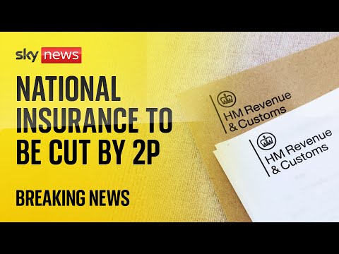 National insurance to be cut by 2p in the pound