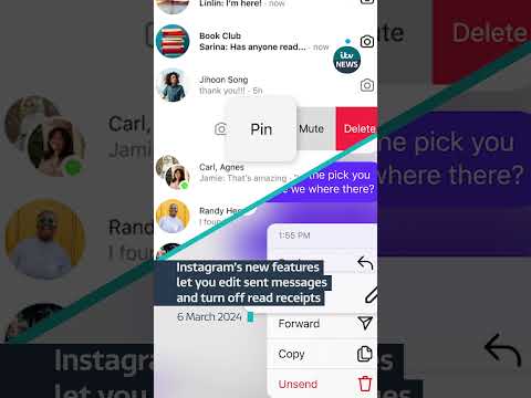 Instagram’s new features let you edit sent messages and turn of read receipts #itvnews #news #update