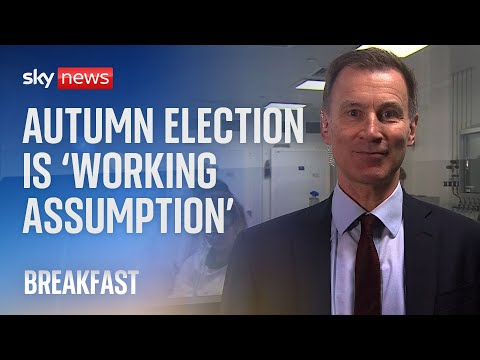 Chancellor admits autumn general election is the ‘working assumption’