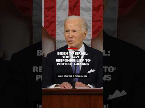 Biden to Israel: You have a responsibility to protect Gazans