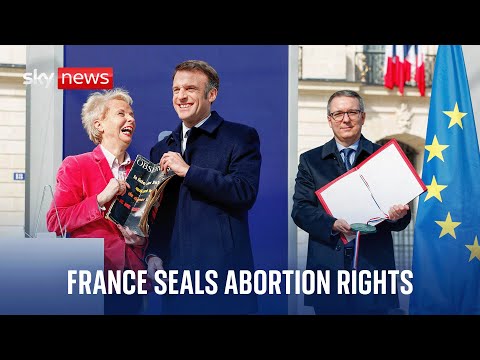 France seals the right to abortion in its constitution with special public ceremony