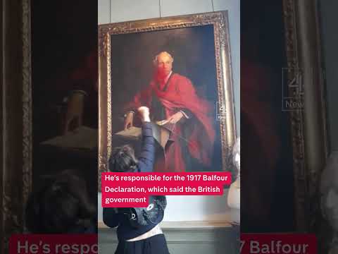 Pro-Palestine protesters damage historic painting