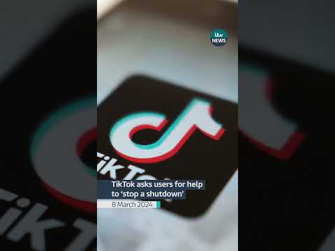 TikTok asks users for help to ‘stop a shutdown’ #tiktokban #news #itvnews