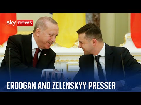 Zelenskyy and Erdogan give a joint press conference