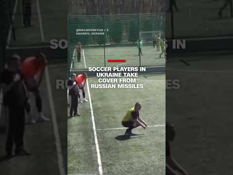 See why a soccer team had to duck-and-cover during practice