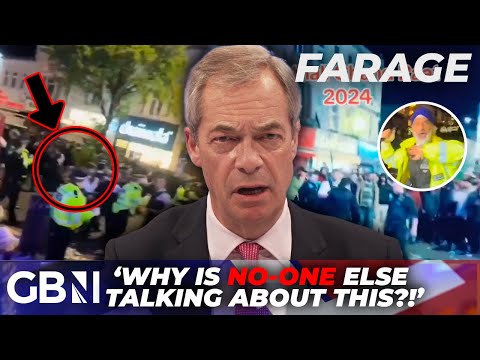 Nigel Farage SHOCKED by Eid RIOTS in West London as youths throw RUBBISH and bottles at police