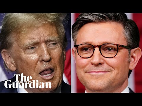 Trump speaks with Republican house speaker Mike Johnson – watch live