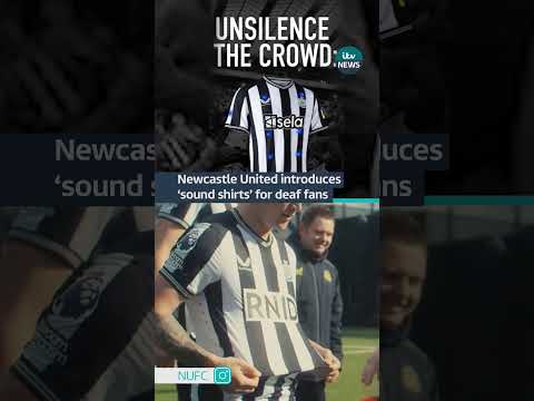 Newcastle United teamed up to RNID and Sela to make a ‘sound shirt’ for deaf #football fans #itvnews