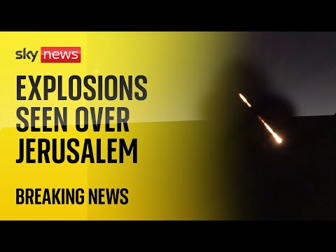 BREAKING: Explosions heard over Jerusalem as Iranian drones approach