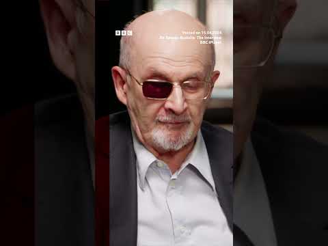 Sir Salman Rushdie speaks about stabbing two years ago. #SalmanRushdie #Shorts #BBCNews