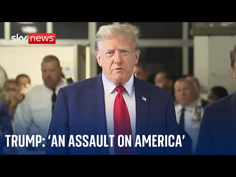 Trump arrives at court: ‘This is an assault on America’