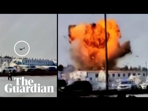 Fireball erupts as Ukraine targets drone factory in Russia