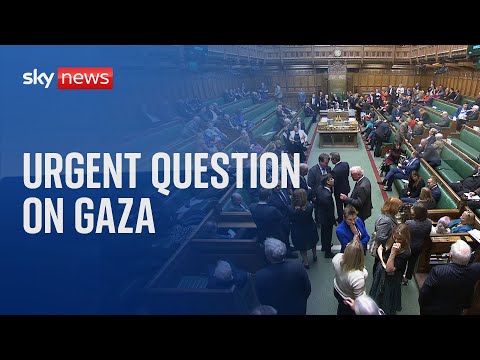 MPs debate urgent question on Gaza